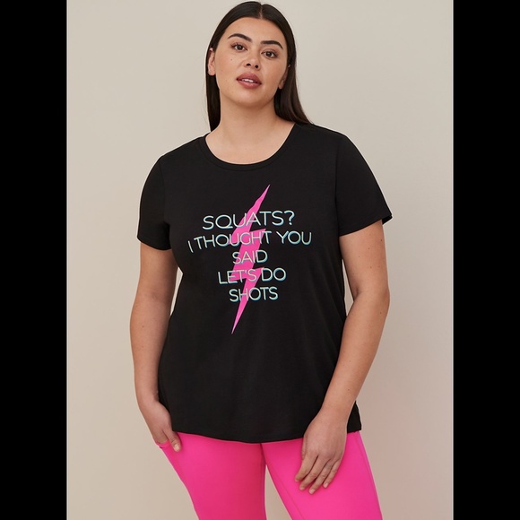 NWT Torrid Open Back Active Tee 2, Squats T-Shirt Top Women's Plus Size 2x 18 20 - Picture 3 of 8